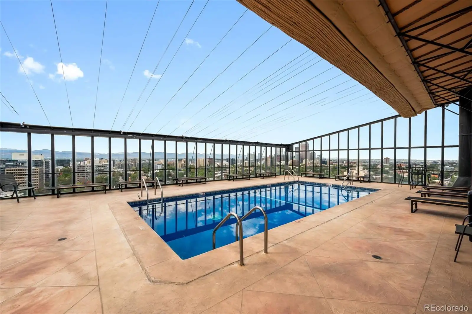 Rooftop pool deck