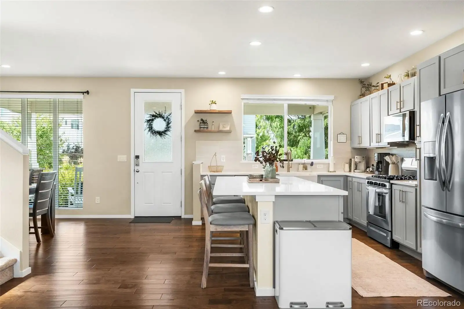 Kitchen and back door