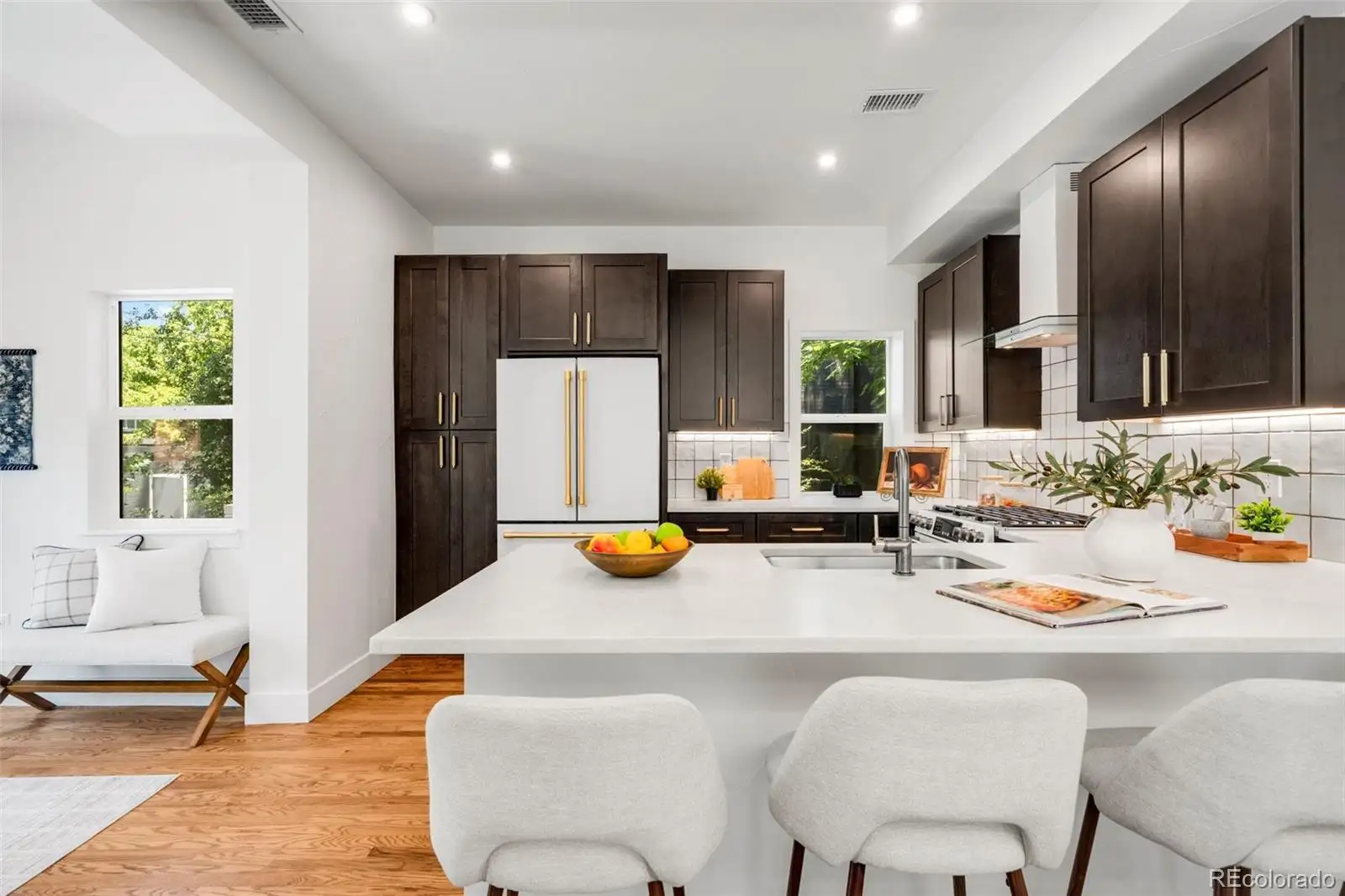 Kitchen island with seating